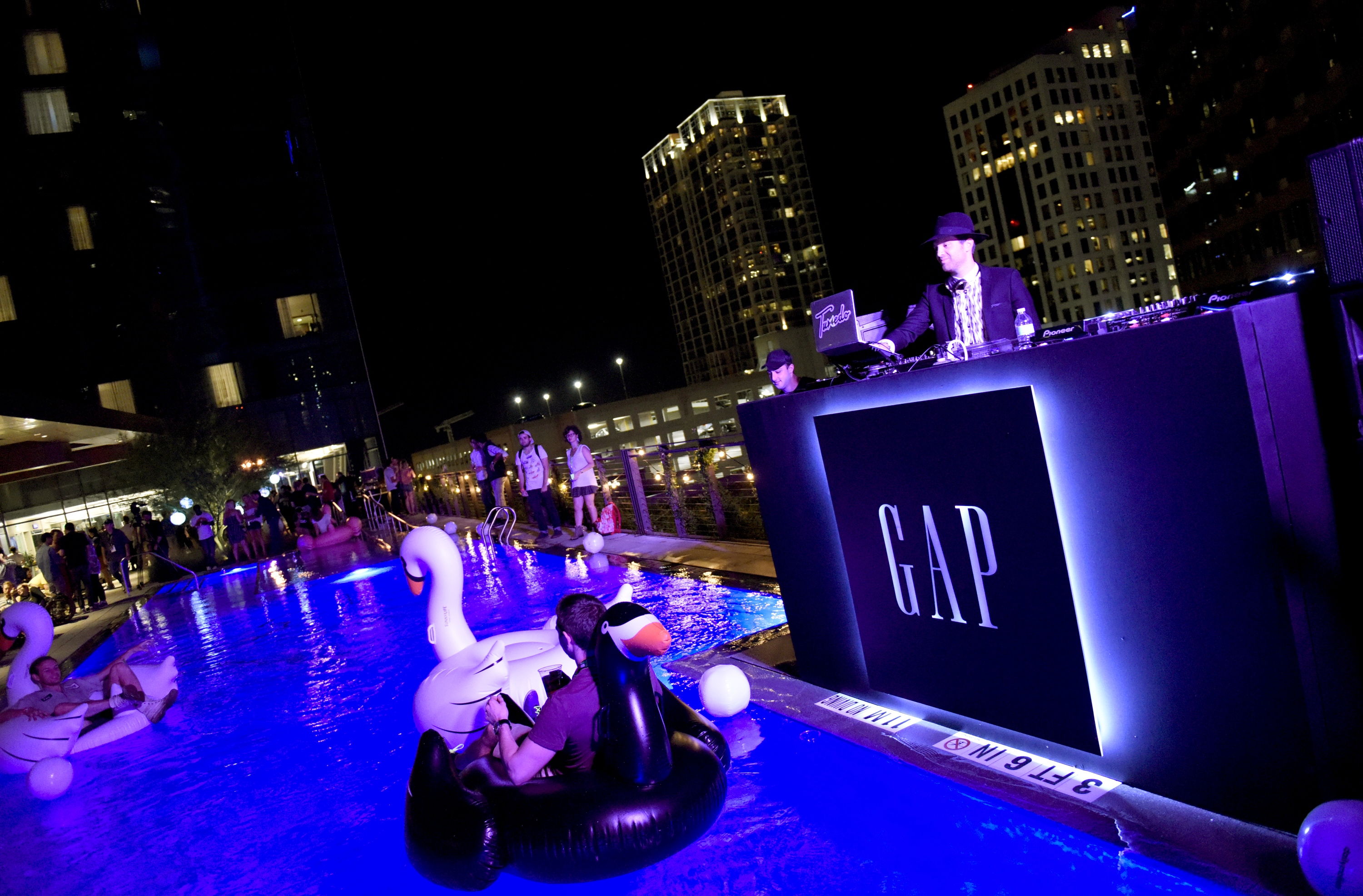 AUSTIN, TX - MARCH 15:  DJ Mayer Hawthorne spins at Music Is Universal Poolside DJ Bash, presented by Marriott Rewards and Universal Music Group, during SXSW at the JW Marriott Austin on March 15, 2016 in Austin, Texas.  (Photo by Vivien Killilea/Getty Images for Universal Music Group)